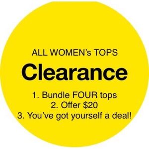 👚 FOUR Tops for only $20! 🤑